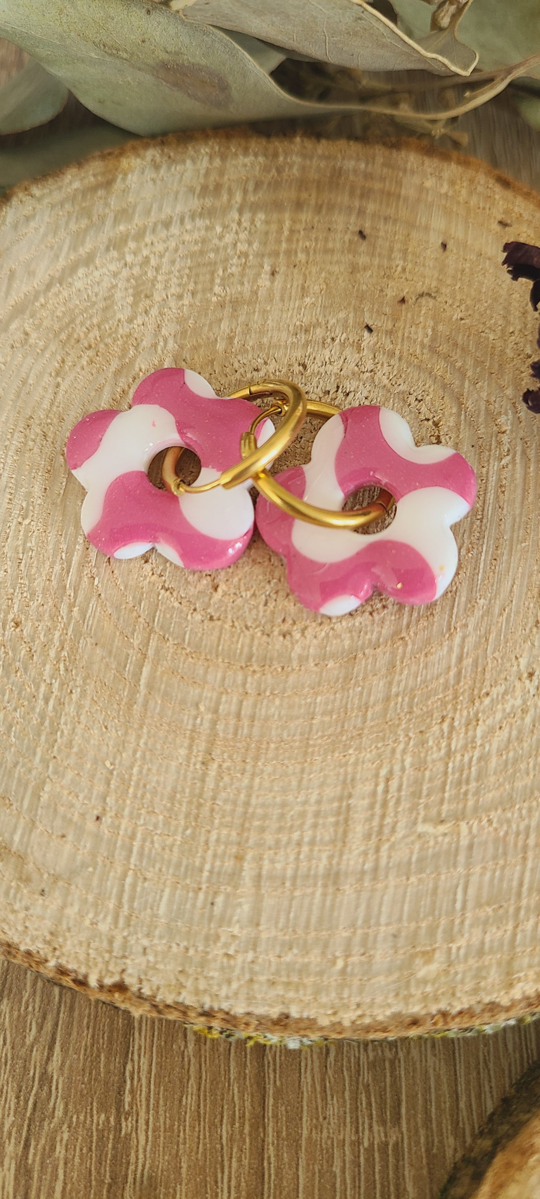 Cora blanche et rose effet vague