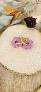 Cora magenta avec motif pailleté