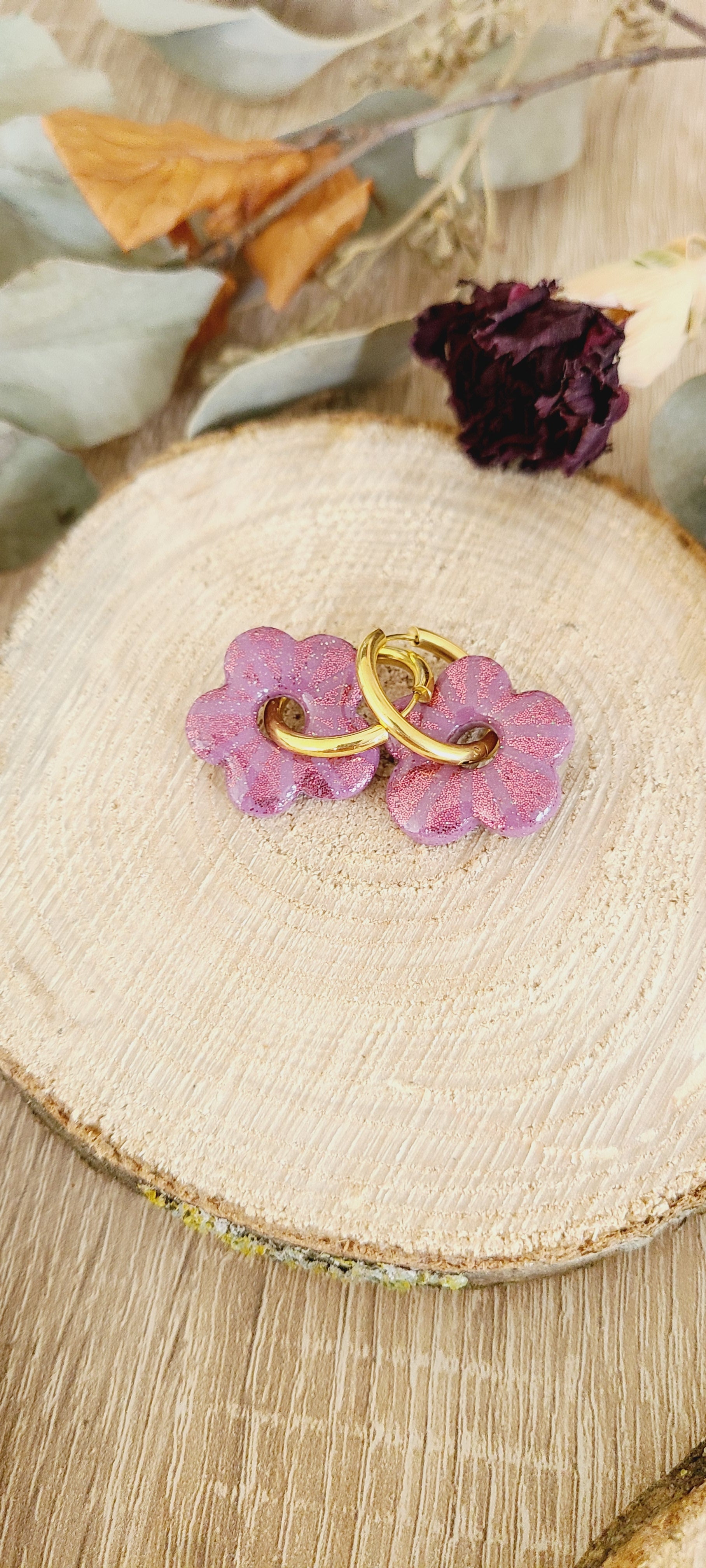 Cora magenta avec motif pailleté