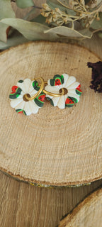Primerose blanche motif Pastèque