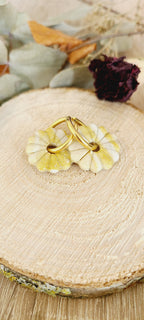 Primerose marbré doré et blanc