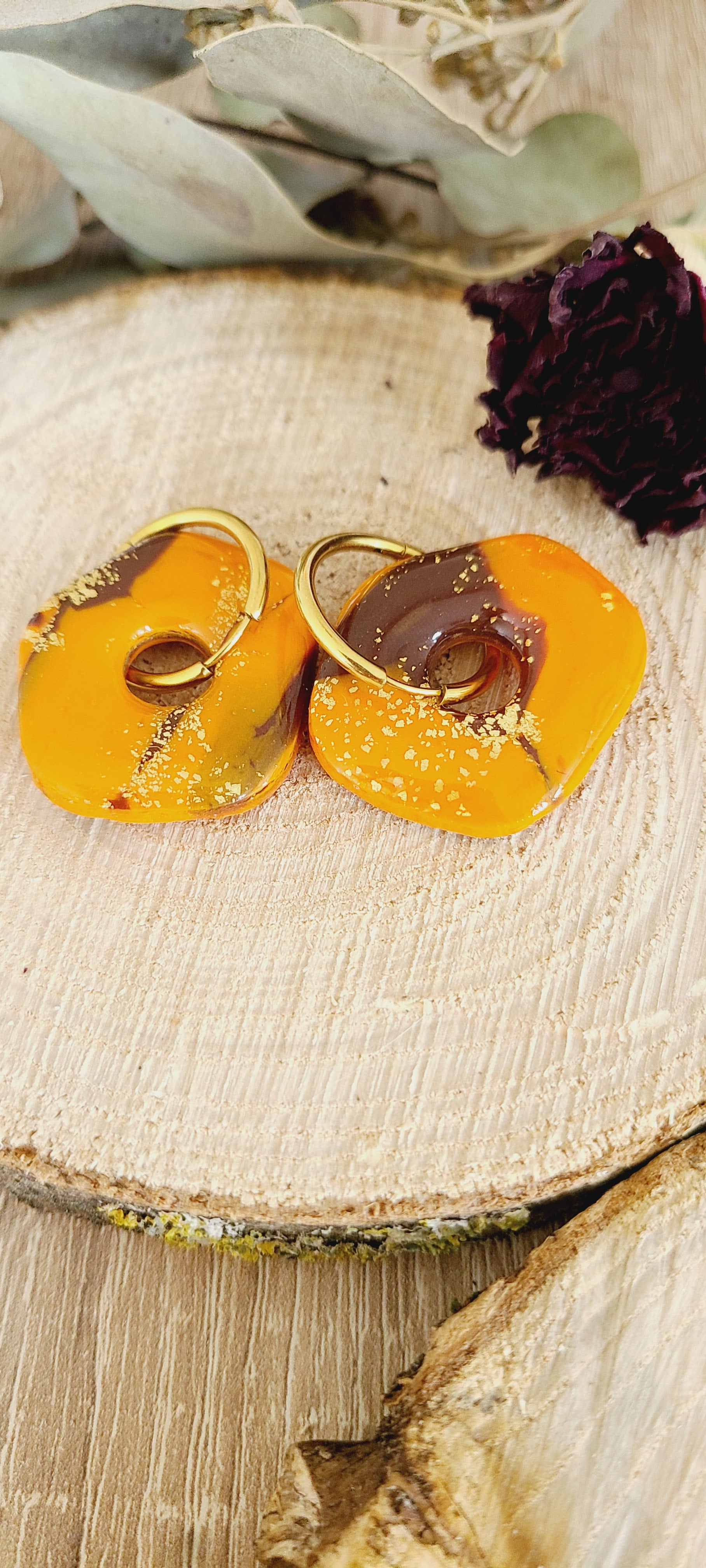Maxi Galea orange maron et doré