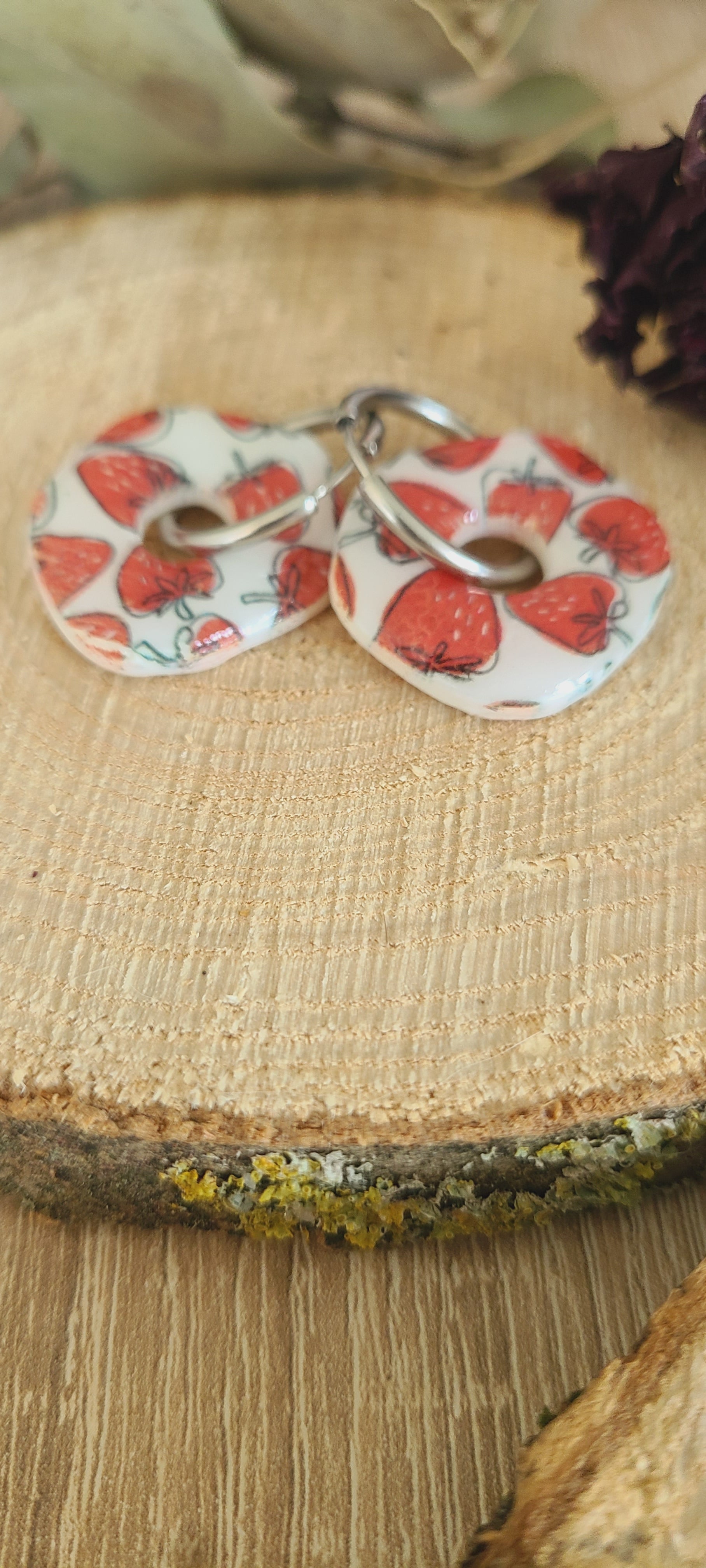 Galea motif fraise