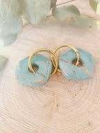 Galea bleu turquoise et rose gold