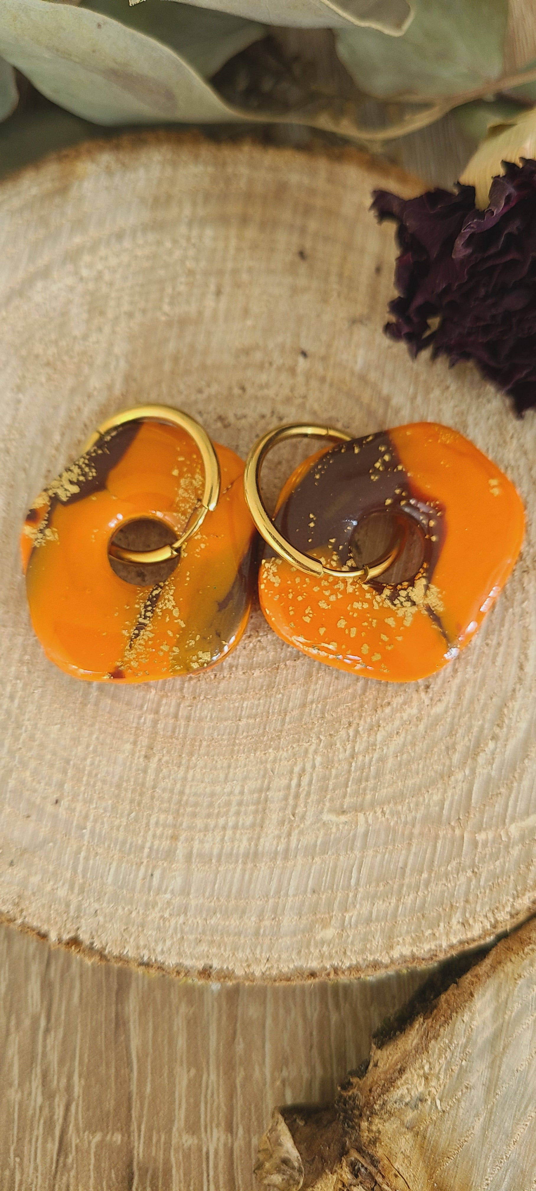 Maxi Galea orange maron et doré