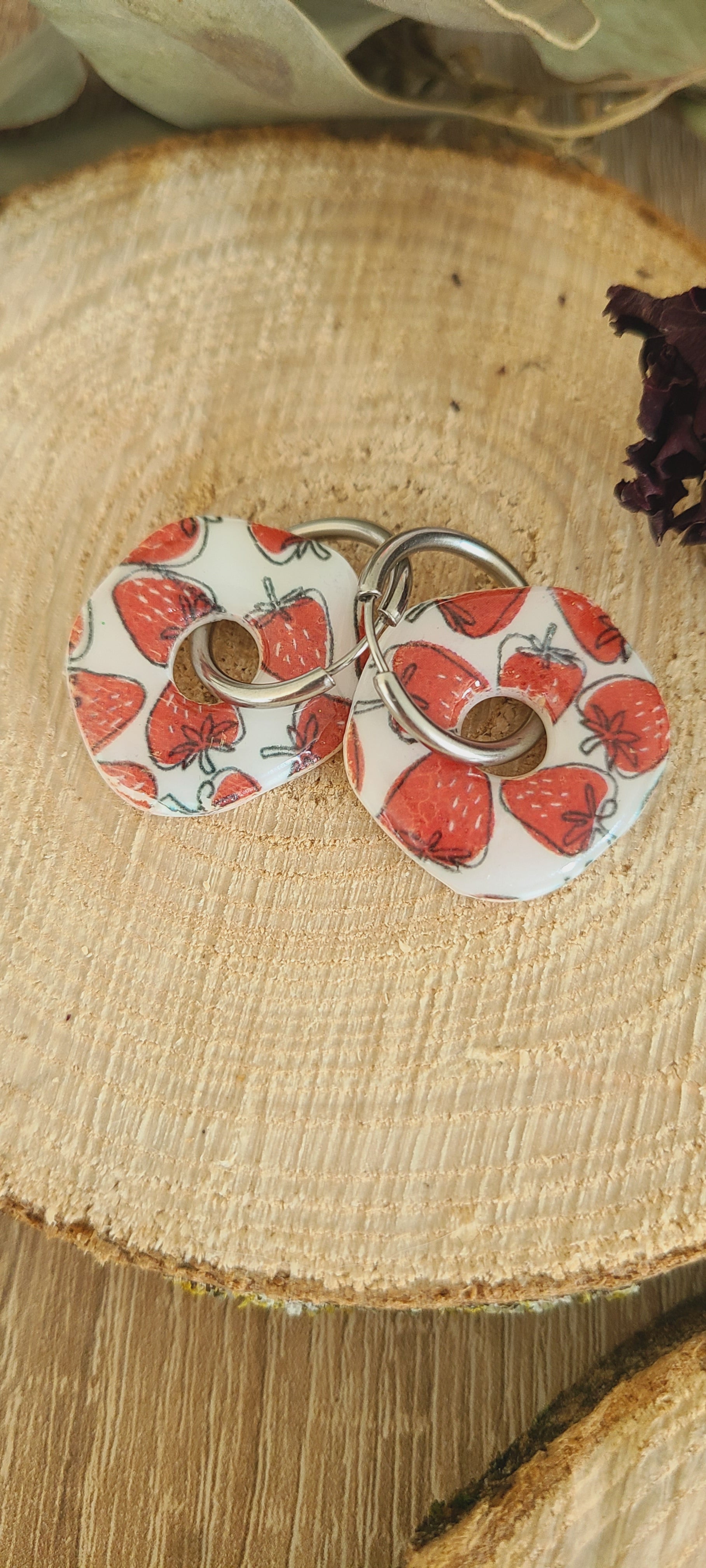 Galea motif fraise