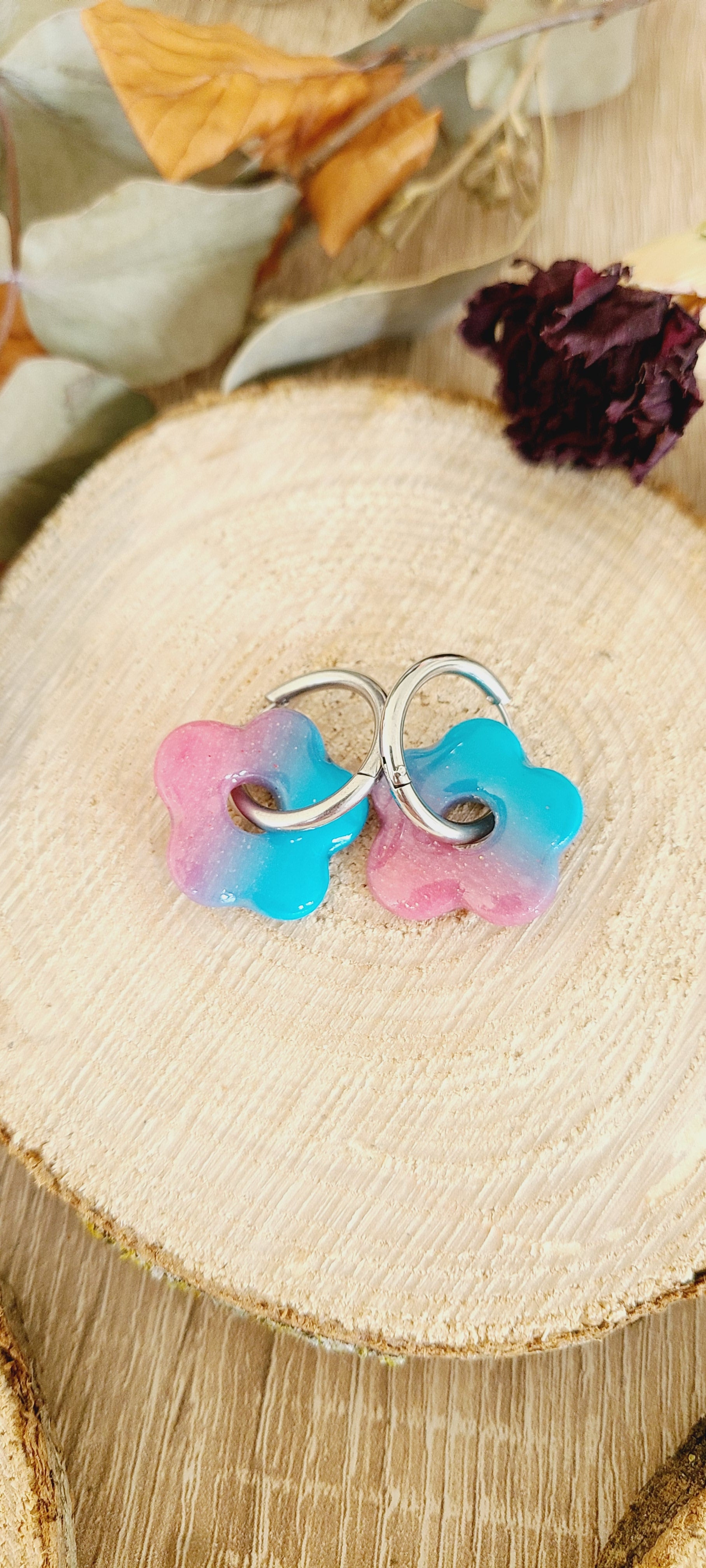 Cora dégradé bleu et rose