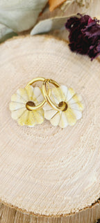 Primerose marbré doré et blanc