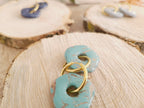 Galea bleu turquoise et rose gold