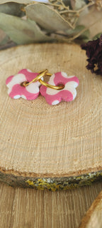 Cora blanche et rose effet vague