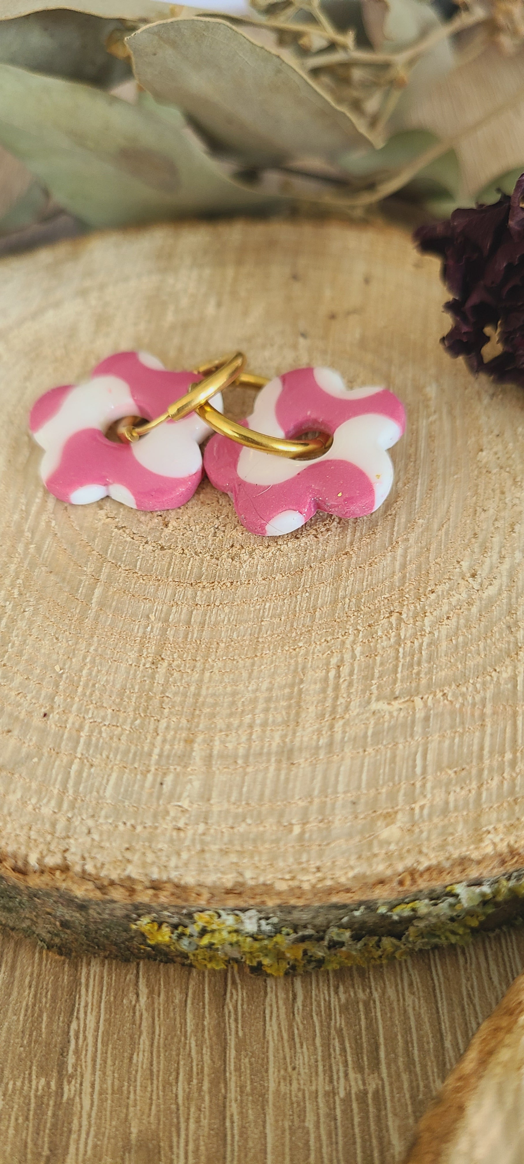 Cora blanche et rose effet vague