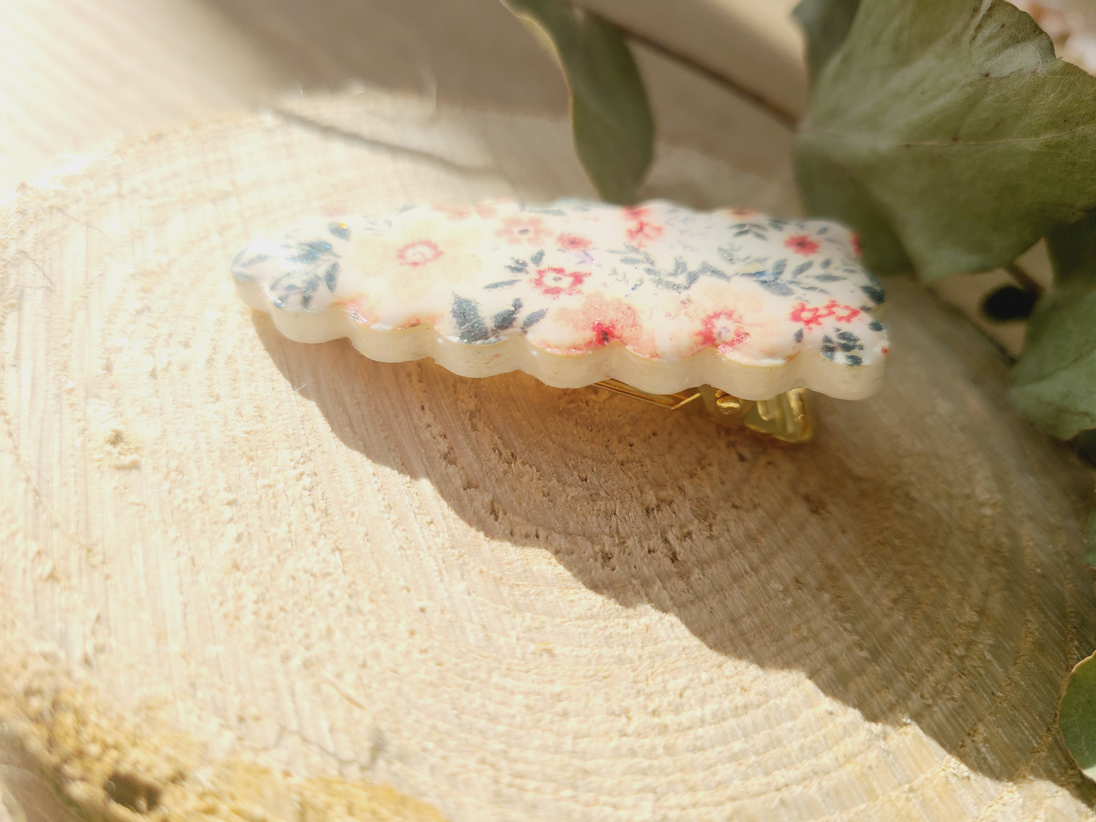 Barrette florale