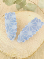 Barette bleu paillettes